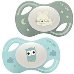 Luc Et Léa Collection Nuit Sucettes Anatomiques Extra-Slim C9 6-18m 2 Unités
