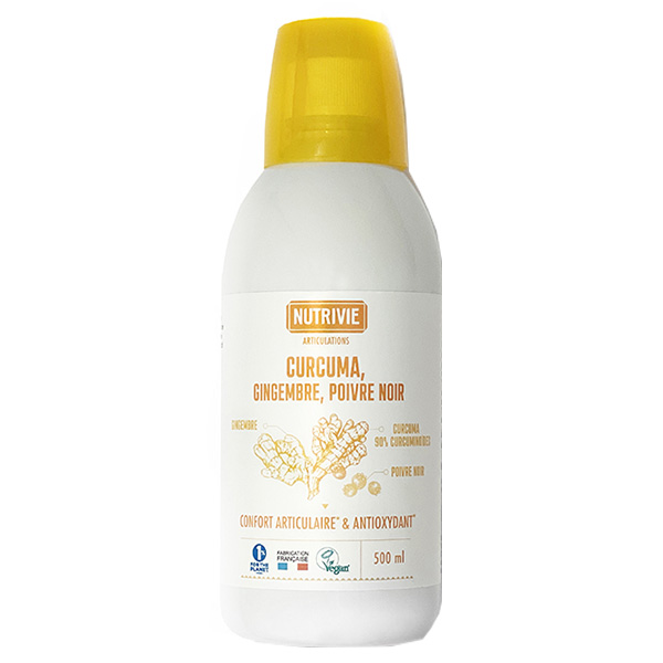Curcuma Gingembre Poivre Noir Confort Articulaire & Antioxydant 500ml
