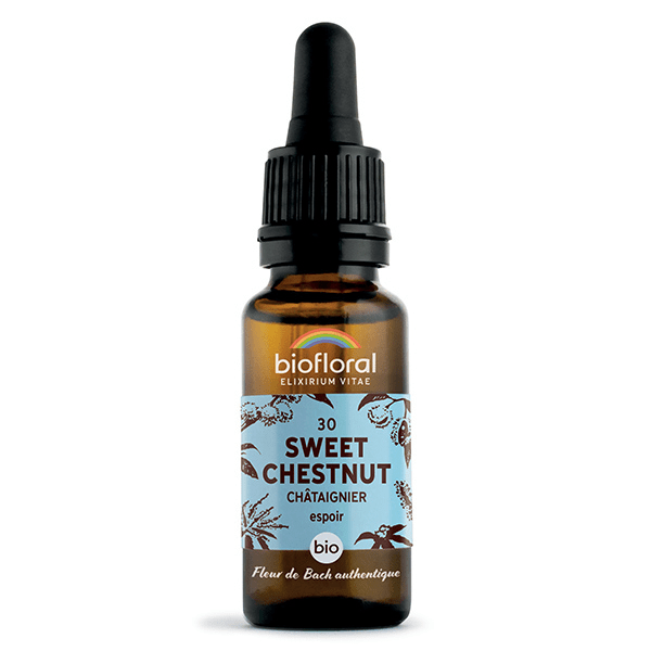 Fleur De Bach 30 Sweet Chestnut Chataignier Compte Gouttes Bio 20 ml