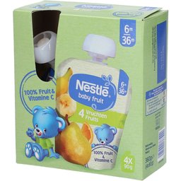 Nestle Baby Fruit® Gourdes 4 fruits