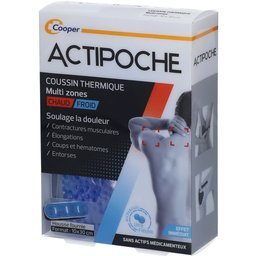 - Coussin thermique - Thermothérapie - Contractures musculaires et douleurs articulaires - Multi-zones - Microbilles - 1 unité