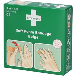 Soft Foam Bandage Beige 3 cm x 4,5 m 51011018