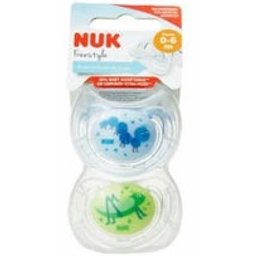 Sucette Sucette Baby Freestyle en silicone Sucette 0-6m 2uds