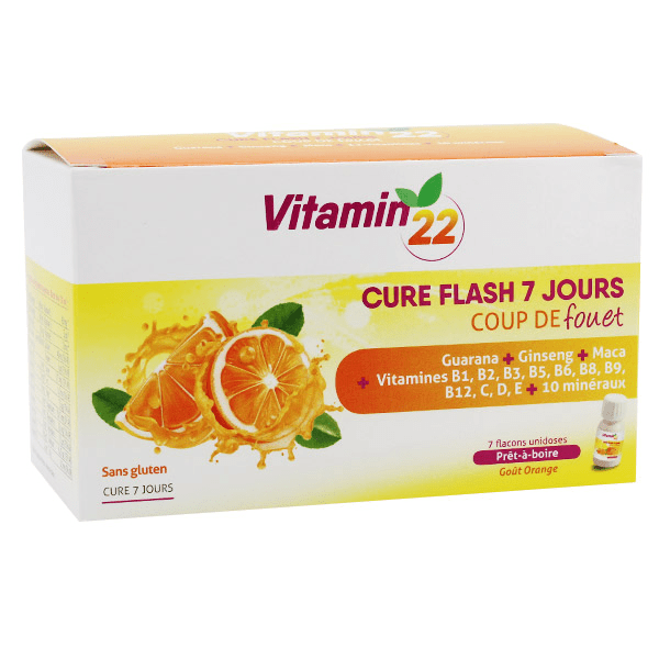 Vitamin 22 Cure Flash 7 Jours 7 flacons unidoses