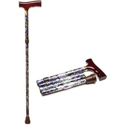Muletilla Plegable Flor Púrpura Fantasía 1ud