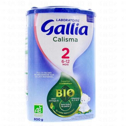Calisma Lait 2ème age bio 6-12 mois 800g