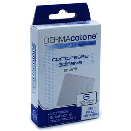 Compresses Adhésives 5x7,2cm 6uts