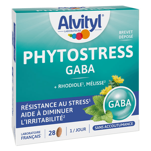 Phytostress GABA Rhodiole Mélisse dès 12 ans 28 comprimés