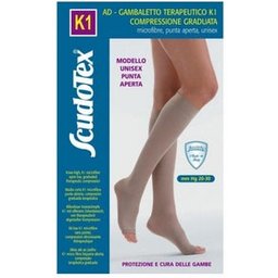 K1 Mi-bas Microfibre Open Toe 5 Beige 1 Paire