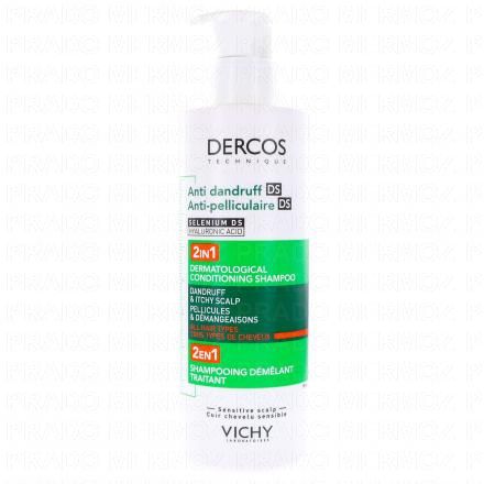 Dercos - Shampooing + Après-Shampooing Anti-pelliculaire 2en1 390ml