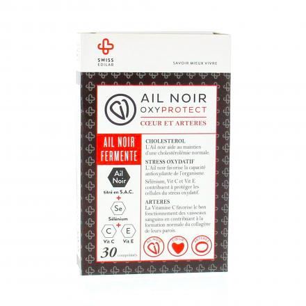 SWISS EDILAB Ail Noir OxyProtect coeur et artères x30 comprimés