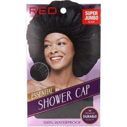 Essential Shower Cap Super Jumbo Black 1ut