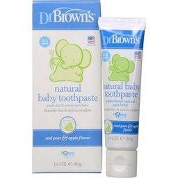 Dr. Browns Pasta de Dentes Bebés Natural Maçã 40g