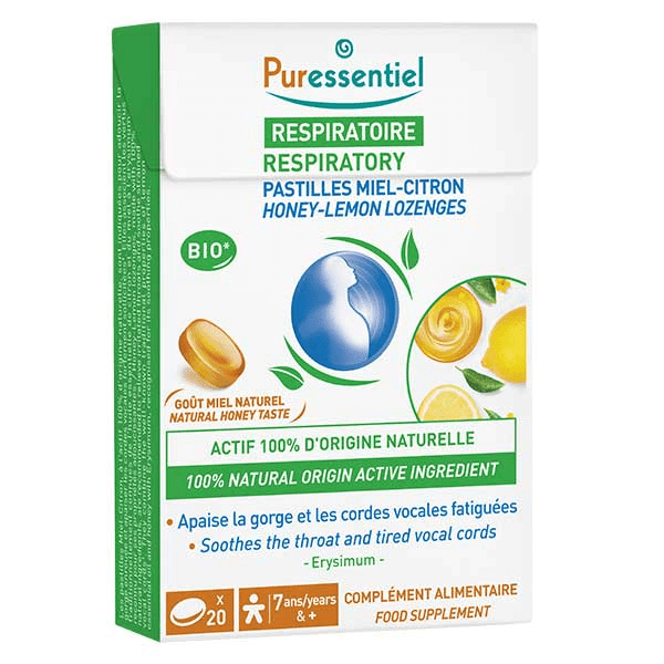 Respiratoire Pastilles Gorge Miel-Citron 20 unités
