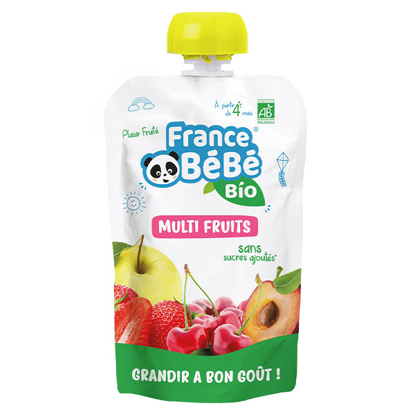Gourde Multi-Fruits +4m Bio 100g
