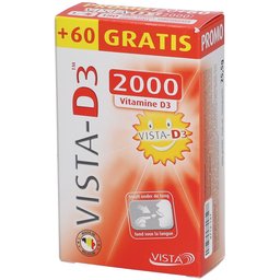 Vista-D3™ 2000 + 60 Comprimés Fondants Gratuit