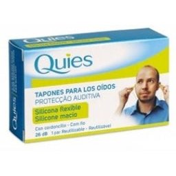 Bouchons d'oreille en silicone avec cordon 6pcs