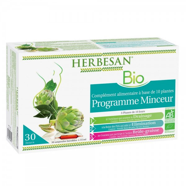 Programme Minceur Bio 30 ampoules 15ml