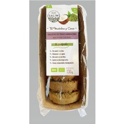 Galletas Trigo Sarraceno Matcha Coco Bio 130g