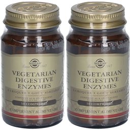 Vegetarian Digestive Enzymes - Digestion Transit Detox - 50 comprimés à croquer