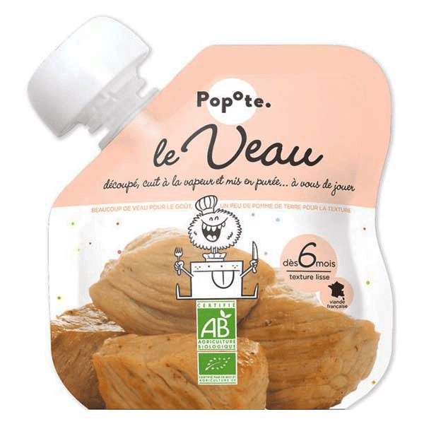 Les Viandes Gourde Veau +6mois Bio 60g