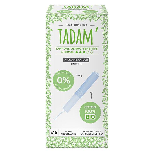 Hygiène Féminine Tampon Dermo-Sensitif avec Applicateur Normal Bio 16 unités