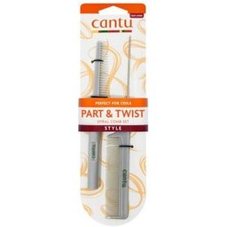 Cantu Style Part & Twist Comb Set 2uds