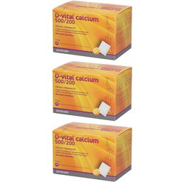 D-vital® calcium 500/200 goût orange