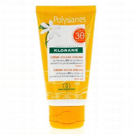 Monoï - Crème solaire sublime visage SPF30 tube 50ml