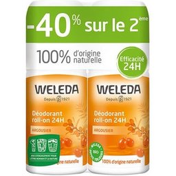 Déodorant Roll On 24H Argousier 2X50ml