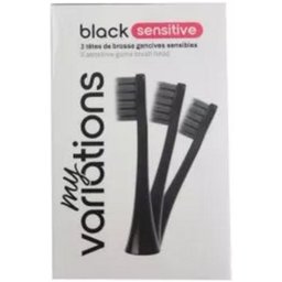 Black Sensitive Pack 3 Têtes De Brosse Gencives Sensibles