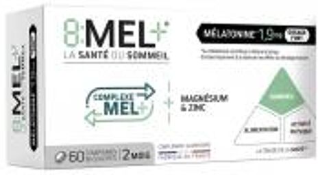Mélatonine 1,9 mg 60 Comprimés Bi-Couches - Boîte 60 comprimés bi-couches