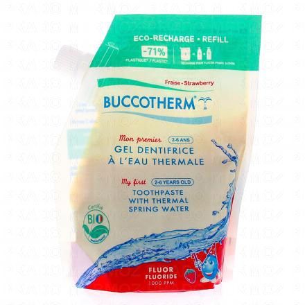 BUCCOTHEM Mon 1er gel dentifrice bio fraise eco recharge 200ml