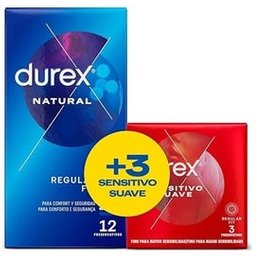Durex® Natural Plus 12pcs + Sensitive Soft 3pcs