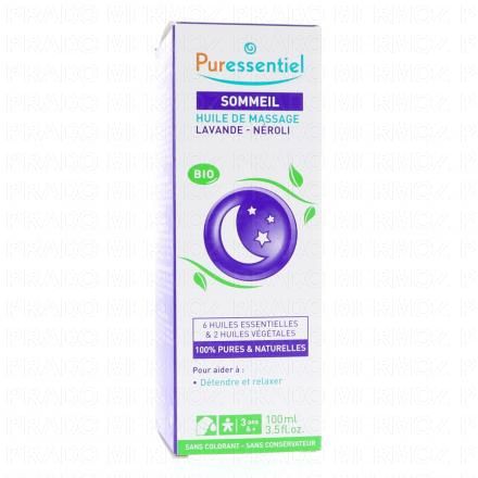 Huile de soin et de massage bio detente lavande neroli flacon 100ml