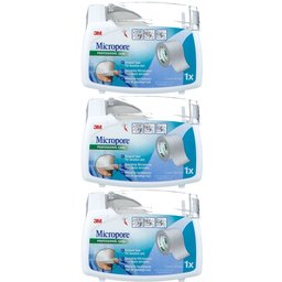 3M Micropore Sparadrap Microporeux 2,5 cm x 9,14 m 1530-1/D