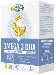Santé Verte Oméga 3 1000 mg de DHA Capsules 60 Unités - Boîte 60 capsules