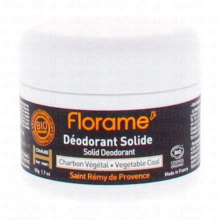 Déodorant solide homme charbon végétal 50g