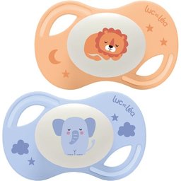 Luc Et Léa Collection Nuit Sucettes Anatomiques Extra-Slim C12 +18m 2 Unités