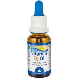 Dr. Jacob's Huile de vitamine D3 640 gouttes 800 UI D3 vegan