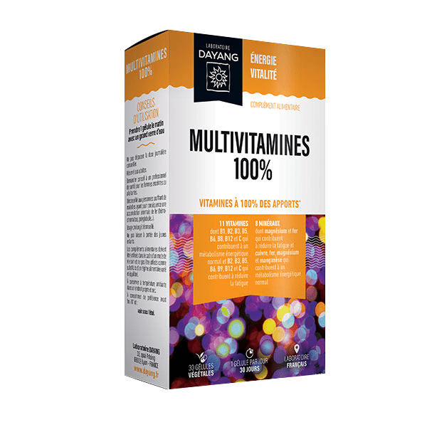 Multivitamines 100% 30 gélules