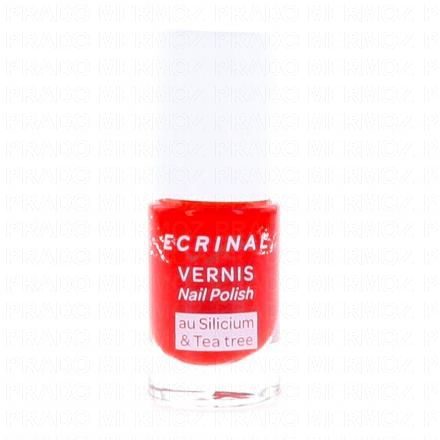 Ongles - Vernis Silicium + Tea Tree 5 ml rouge coral