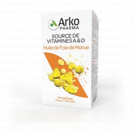 Arkogelules - Huile de foie de morue flacon de 220 gélules