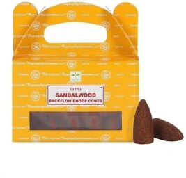 BOIS DE SANTAL (sandalwood) encens 24 cônes d'encens à refoulement