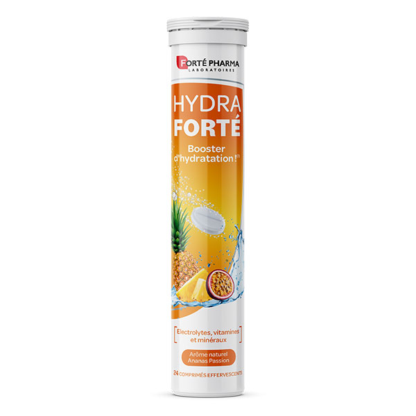 Forté Pharma HydraForté Hydratation Ananas Passion Vitamines 24comprimés
