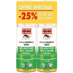 Cinq SUR Cinq Lot De 2 Spray Anti-Moustiques Citriodora  - Actifs d'Origine Végétal