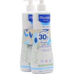 Pack Gel de bain moussant pour bébé 2ème unité à 40% 750 ml