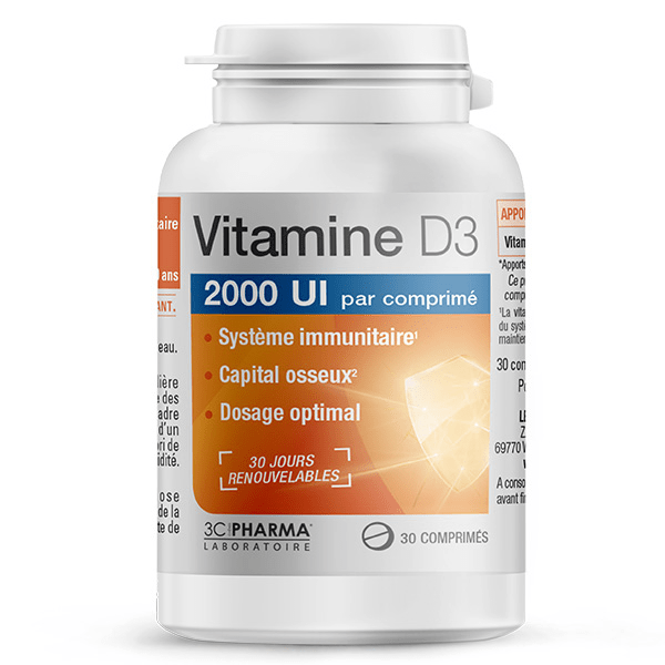Vitamine D3 30 comprimés