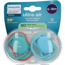 Sucette +6m Air bleu nuit/vert
