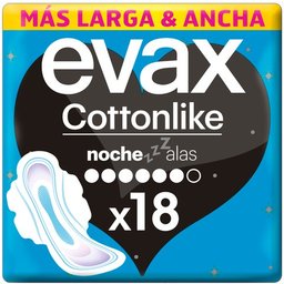 Cottonlike Lingettes de Nuit avec Ailes 18uts